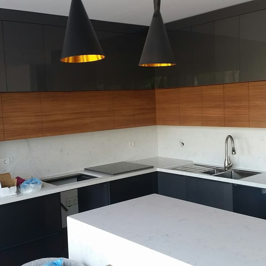 Villa Mutfağı — Adalı Antrasit & Ceviz Mutfak 4
